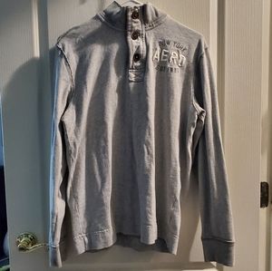 Aeropostle Gray Sweatshirt High Collar
